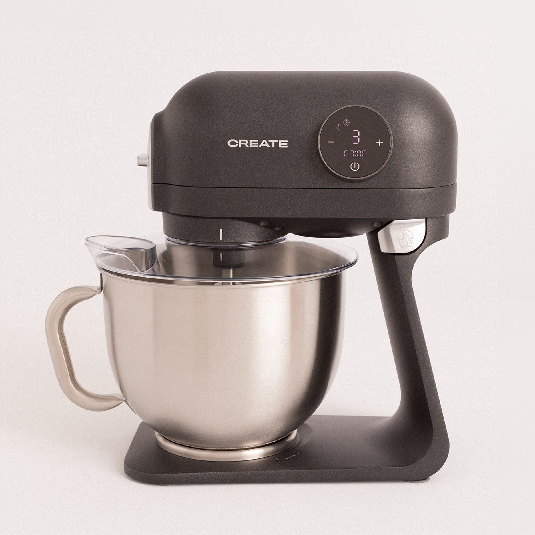 Køkkenmaskine sort m/stålskål